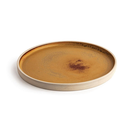 Flat Round Canvas Plates Rust Orange 25cm | Olympia 2
