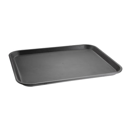 Black Non-Slip Polypropylene Serving Tray 40.5x30.5cm | Olympia Kristallon