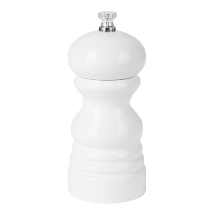 Salt and Pepper Mill | Olympia | Hevea Wood | White | 125mm