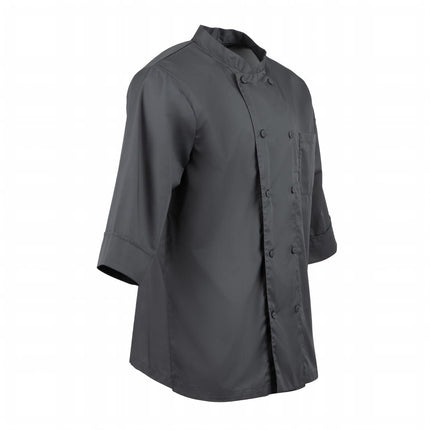 Unisex Chef Jacket Grey | Chef Works | XXL | Polyester/Cotton 4