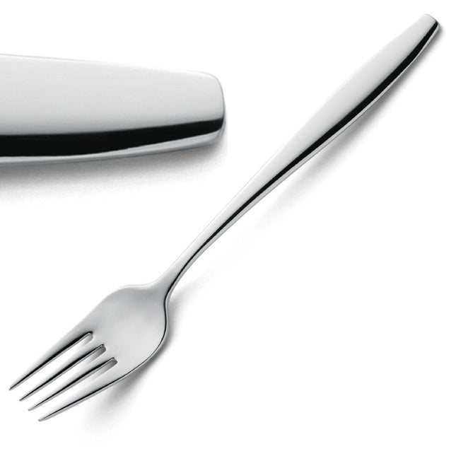 Florence Polished 18/10 Stainless Steel Dessert Forks | Amefa | 12 Pieces