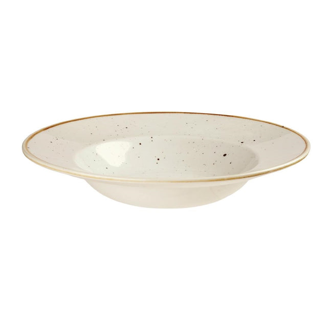 Large Stonecast Barley White Wide Rim Bowl 27.69cm | Churchill 2