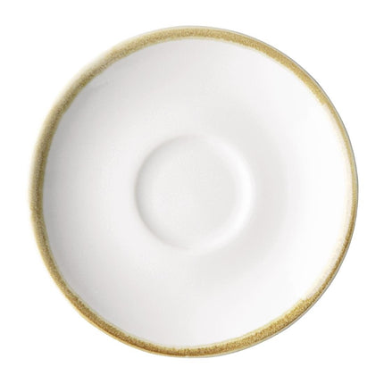 Kiln Chalk White Espresso Cup Saucers 115mm | Olympia