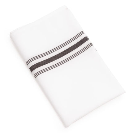 Black Striped Napkins 56x46cm (10 Pieces)