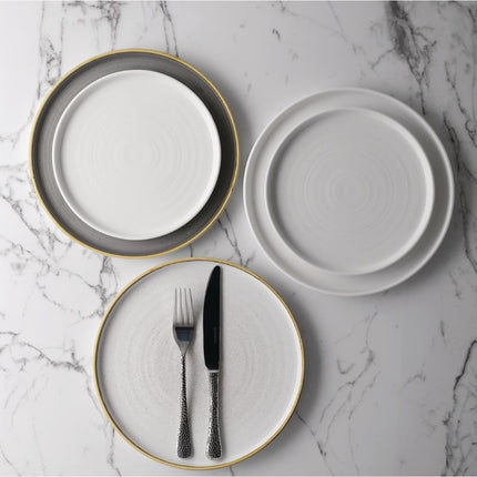 Stonecast Barley White Rimmed Plate 22cm | Churchill 4