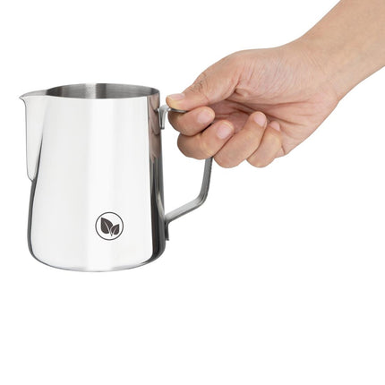 Vegan Stainless Steel Milk Jug 570ml | Olympia 4