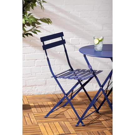 Perth Round Pavement Style Table Dark Navy | Bolero 8