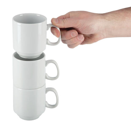 Stackable Mug 28.4cl | Olympia Whiteware | Set of 12 6