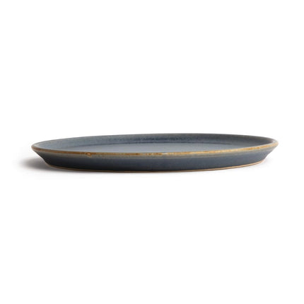 Round Canvas Plates with Narrow Blue Granite Rim | Olympia | 26.5 cm 3