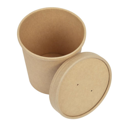 Recyclable Lids for 450ml Soup Bowls with Steam Vents | Colpac 6