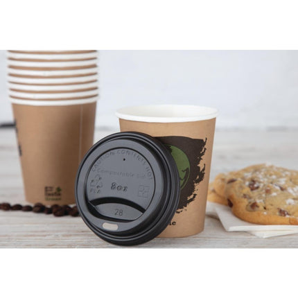 Compostable Coffee Cup Lids for 23cl Cups | Fiesta | 1000 Pieces 5