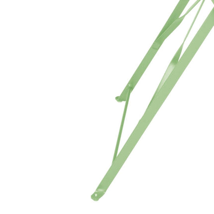 Square Steel Folding Table Light Green 600mm | Bolero 3