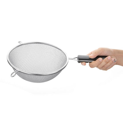Heavy-Duty 200mm Sieve with Double Mesh and Wooden Handle | Vogue 2