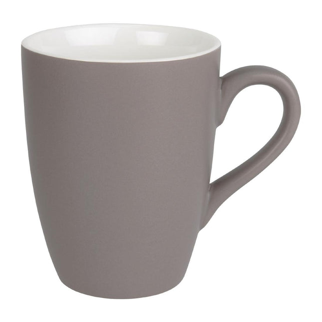 Olympia Pastel Grey Mug 340ml | Chip-Resistant Porcelain