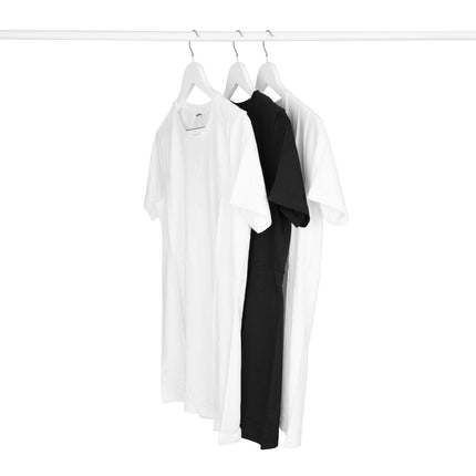 White Wooden Hangers with Antislip Trousers Bar | Bolero 5