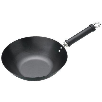 Kitchen Craft Non-Stick Wok with Flat Bottom 30.5cm