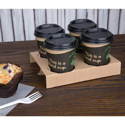 Compostable Single-Wall Coffee Cups 34cl Brown | Fiesta | 1000 Pieces 7