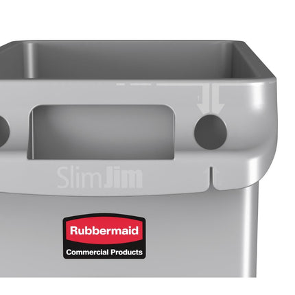 Slim Jim Waste Container with Ventilated Lid | Rubbermaid | 60L Capacity 6