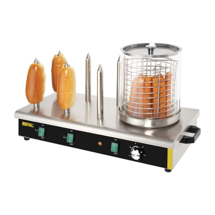 Hotdog Warmer with 6 Warming Rods | Buffalo 2
