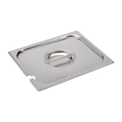 Stainless Steel Gastronorm Lid GN 1/2 with Spoon Slot | Gastro M