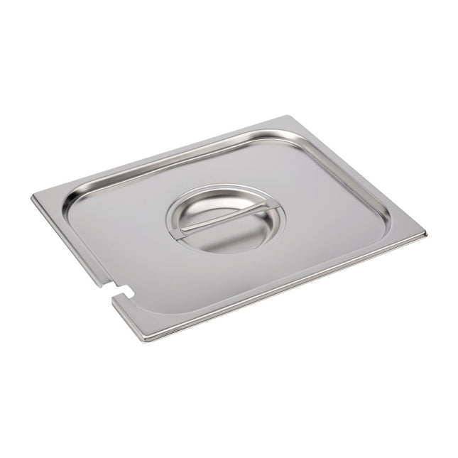 Stainless Steel Gastronorm Lid GN 1/2 with Spoon Slot | Gastro M