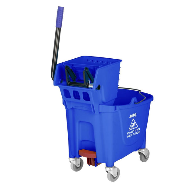 30L Mop Bucket with Foot Pedal Release Blue | Jantex Kentucky 2