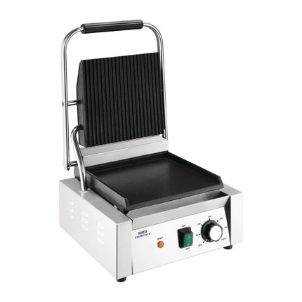 Contact Grill Grooved/Smooth Plates 36 x 31cm 1800W | Nisbets Essentials 2