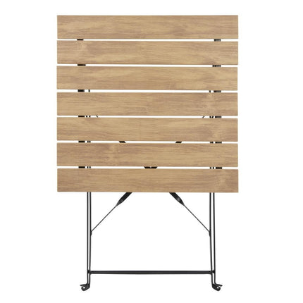 Square Pavement Style Table with Wood Effect | Bolero Perth Series 3