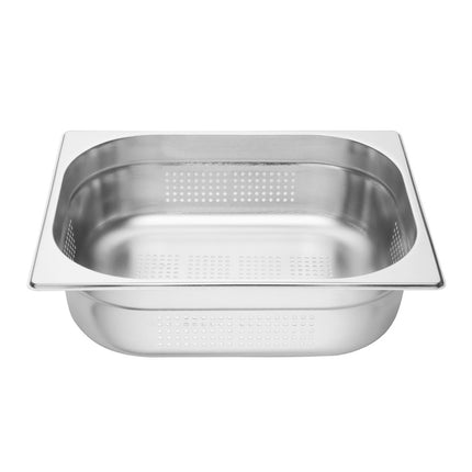 Perforated Stainless Steel GN 1/2 Pan 100mm | Vogue | 325x265 mm 4