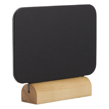 Rectangular Mini Chalkboard Labels with Chalk Marker and Wooden Base Box | Securit Silhouette 4