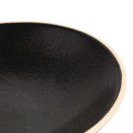 Shallow Tapered Black Canvas Bowls 20cm | Olympia 4