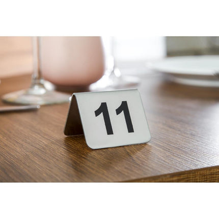 Stainless Steel Table Numbers 11-20 | Olympia | 10 Pieces 7