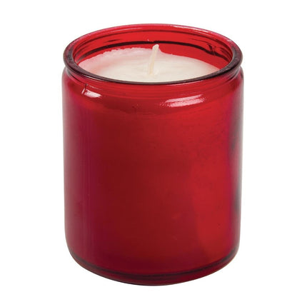 Red Starlight Candle in Glass | Bolsius | 8 Pieces
