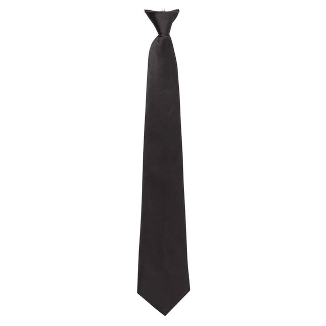 Clip-On Black Tie | Polyester/Cotton Blend