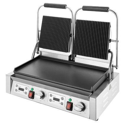 Double Contact Grill Ribbed and Flat Plates | Buffalo 4