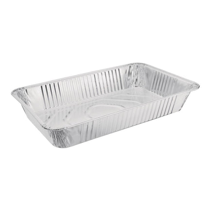 Recyclable Rectangular Aluminum Serving Trays GN 1/1 | Fiesta | 5 Pieces
