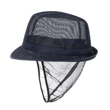 Trilby Hat with Hair Net Blue L | Lightweight Polyester 6