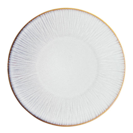 Grey Coupe Plates with Relief Edge 280mm | Olympia Drift | Porcelain