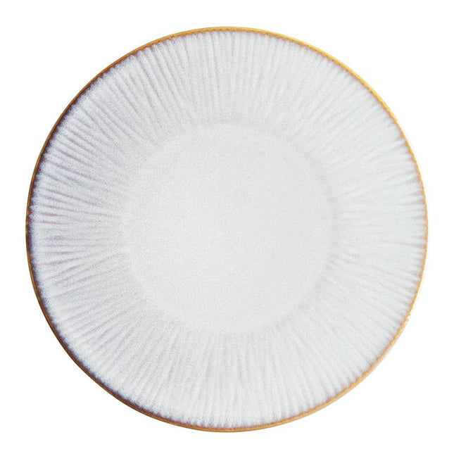 Grey Coupe Plates with Relief Edge 280mm | Olympia Drift | Porcelain