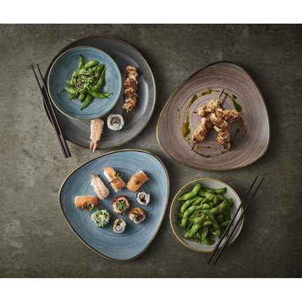 Raw Teal Coupe Bowls 184mm | Churchill Stonecast Raw 3