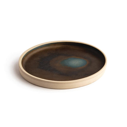 Flat Round Dark Green Canvas Plates 18cm | Olympia 2