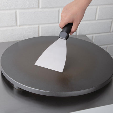 13cm Stainless Steel Grill Scraper with Plastic Handle | Jantex 6