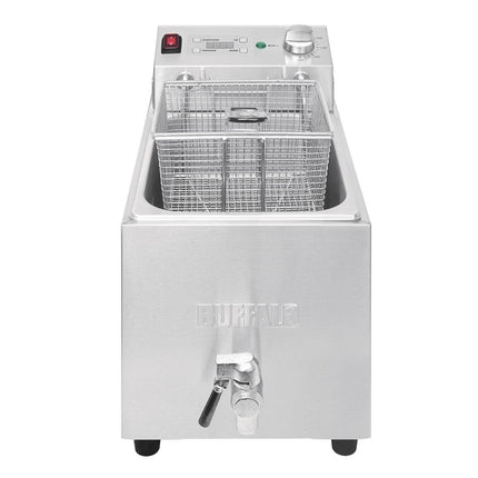 Single Tank Countertop Fryer 8L with Timer 2.9kW | Buffalo 8