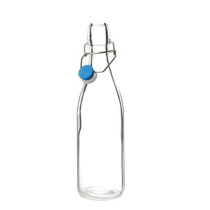 Olympia Glass Water Bottles 0.5L | 6 Pieces | Dishwasher Safe | Screw Cap 2