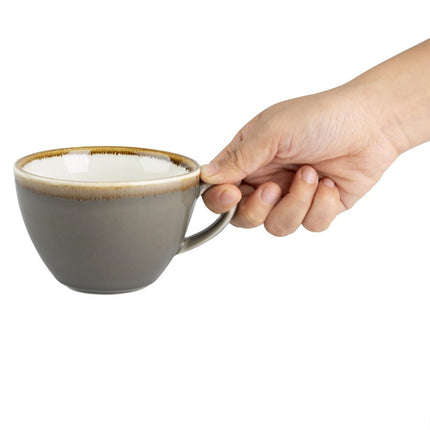 Kiln Grey Cappuccino Cups 340 ml | Olympia | 6 Pieces 4