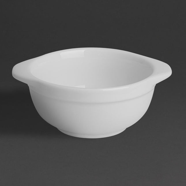 Whiteware Bowls with Handles 250ml | Olympia | Set of 6