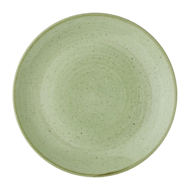 Stonecast Sage Green Hand-Painted Coupe Plate 260mm | Churchill