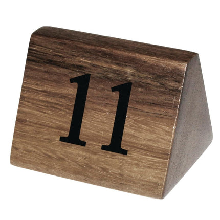 Rustic Wooden Table Numbers 11-20 | Olympia