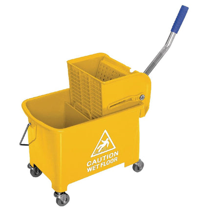 Cleaning Set with Mop, Bucket, and Warning Sign | Jantex 4
