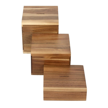 Acacia Wood Buffet Risers (3 Pieces) | Olympia Frames 3